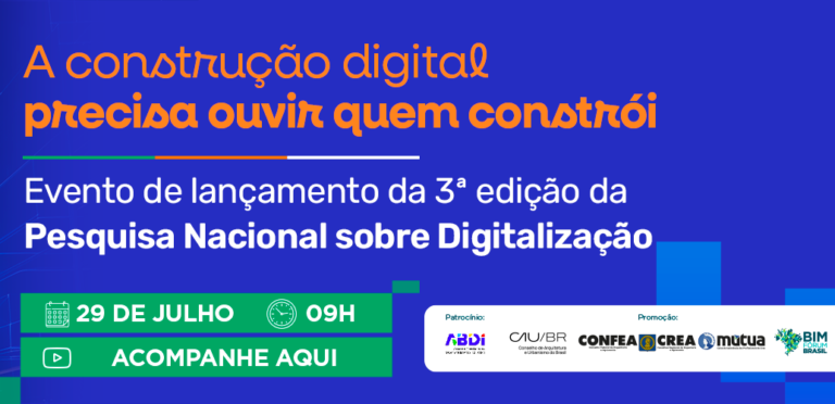 Confea incentiva profissionais a participarem de pesquisa sobre digitalização na construção
